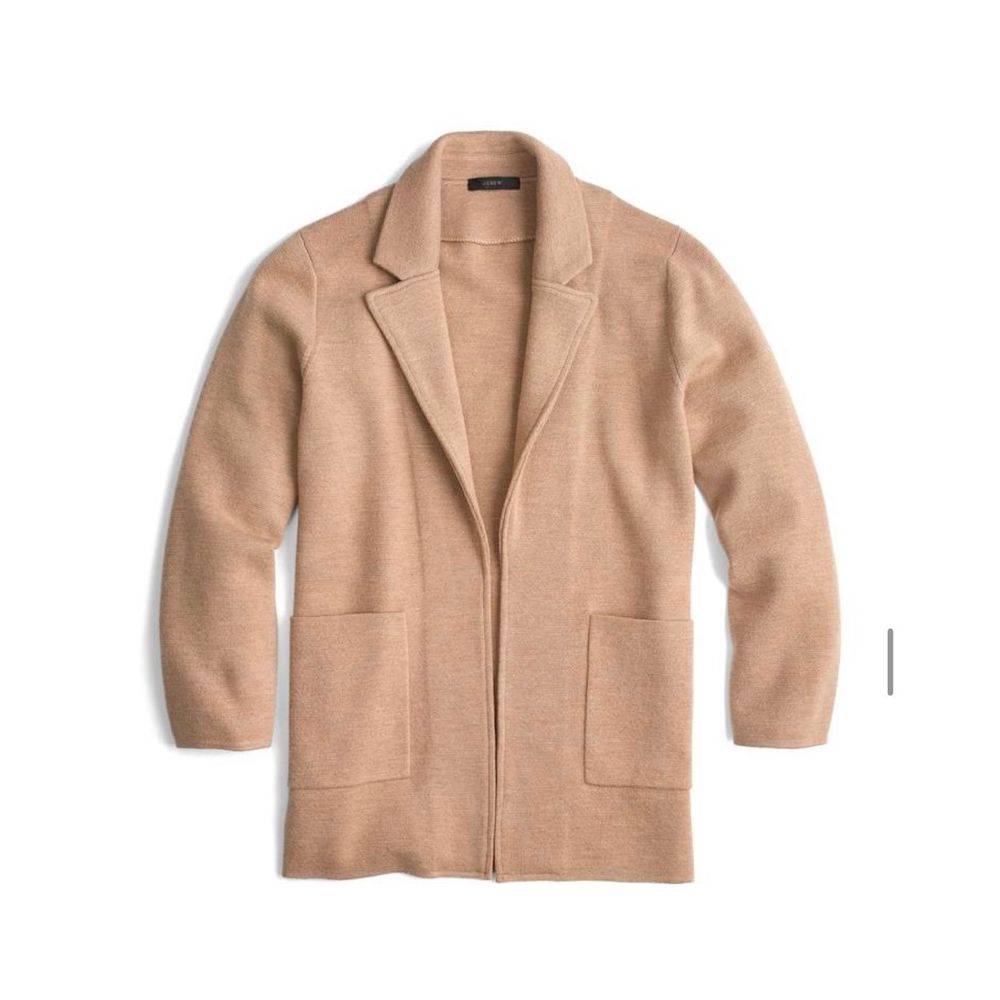 J Crew 100% merino wool sweater blazer